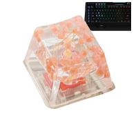 Resin KeyCap - SA Profile Floral KeyCap, Gypsophila Keycap backlit | Keycap de jeu transparent, clavier translucide fait main, décoration de clavier mécanique, clavier R4 ergonomique