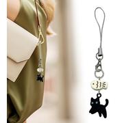 Resin Kitty Charm Pendant - Adorable Animal Ornament, Elegant Strap Accessory, Small Artistic Hanging Figurine, Trendy Creative Keepsake Detail | Decorative Accent Purses Keyrings Daily Styling