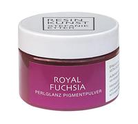Resin Kunst Poudre pigmentée nacrée, fuchsia royal, 50 g, poudre de mica, pigment de couleur pour résine synthétique, peinture époxy, en rose