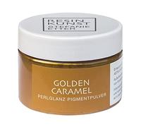 Resin Kunst Poudre pigmentée nacrée, Golden Caramel, 50 g, poudre de mica, pigment de couleur pour résine synthétique, peinture époxy, en marron clair