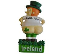 Resin Magnet With Pog Mo Thoin Leprechaun