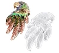 Resin Molds for Jewelry - Large Resin Molds | Transparent Silicone 3d Eagle Head Moulds | Soft Flexible Animal Mold Fôr Candy, Cake, Reusable Mold for Casting Art Crafts