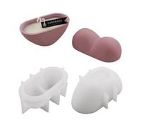 Resin Molds Silicone, Easy Release Reusable Heart-Shaped Storage Box Molds for Wax Epoxy Jars Candle Cups, Home Decorative Party Favors Holiday Christmas Birthday Beginners DIY Crafting Use