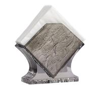 Resin Napkin Holder - Square Commercial Paper Towel Stand (570g) - Tabletop Vertical Storage in 4 Colors Boîte de mouchoirs(Gray 2)