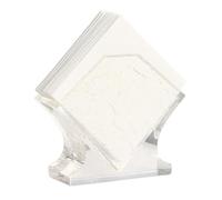 Resin Napkin Holder - Square Commercial Paper Towel Stand (570g) - Tabletop Vertical Storage in 4 Colors Boîte de mouchoirs(Transparent 2)