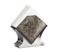 Resin Napkin Holder - Square Commercial Paper Towel Stand (570g) - Tabletop Vertical Storage in 4 Colors Boîte de mouchoirs(Gray 1)
