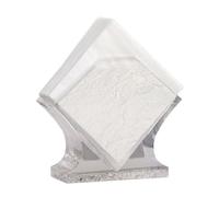 Resin Napkin Holder - Square Commercial Paper Towel Stand (570g) - Tabletop Vertical Storage in 4 Colors Boîte de mouchoirs(Transparent 1)