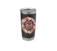 Resin Pour Repeat Chemise de menuisier d’art en résine époxy Gobelet isotherme en acier inoxydable double paroi