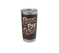 Resin Pour Repeat de menuisier d’art en résine époxy Gobelet isotherme en acier inoxydable double paroi