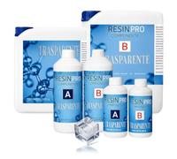 Resin Pro 16 Kg Resine Epoxy Ultra Transparente Polyvalente à haute performance pour créations artistiques, de bijoux, plateau, table rivière, revêtement et modelage - Assistance technique en Français