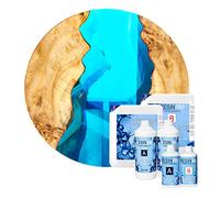 RESIN PRO 160 GR - 128 KG RESINE EPOXY COULEUR TURQUOISE POUR + TABLE BOIS + NAUTIQUE + REVÊTEMENTS + BRICOLAGE (32)