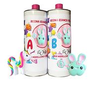 Resin Pro - 2000gr iWhite Résine Polyuréthane blanche pour coulure/Moulage - Bi composants A + B pour modélisme et loisirs créatifs.