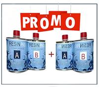 Resin Pro 4 Kg Resine Epoxy Ultra Transparente Polyvalente à haute performance pour créations artistiques, de bijoux, plateau, table rivière, revêtement et modelage - Assistance technique en Français