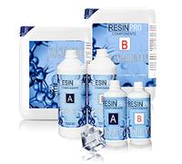 Resin Pro 800 gr de résine époxy ultra transparente - résine + durcisseur, effet eau pour créations artistiques, revêtement de surface, modélisation, bricolage