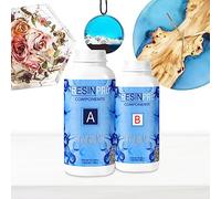 Resin Pro 800Gr Resine Epoxy Ultra Transparente Polyvalente à haute performance pour créations artistiques, de bijoux, plateau, table rivière, revêtement et modelage - Assistance technique en Français