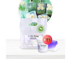 Resin Pro ArtSoap AloeSoap - Base pour savons artisanaux à l'aloe Vera 1 kg avec Colorant au Lavender en Cadeau, Bases pour Une création de Savon Facile, sûre et Polyvalente, Base de Savon