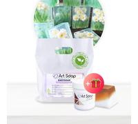 Resin Pro ArtSoap MilkySoap - Base pour savons artisanaux au Lait de chèvre 1 kg avec Colorant Chocolate en Cadeau, Bases pour Une création de Savon Facile, sûre et Polyvalente, Base de Savon