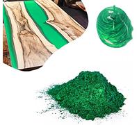 Resin Pro Couleurs de Pigment Sahara pour Résine Époxy, Poudre de Mica 10g pour Travail de la Résine, Revêtement, Plans de Travail, Tables, DIY, Arts et Artisanat, Effet de Mouvement (Vert Clair)