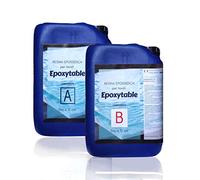 Resin Pro EPOXYTABLE 10 Résine Epoxy pour Coulées jusqu'à 10 cm, Idéale pour la création de Tables en Bois, Grandes Coulées, Œuvres sans Bulles - 100% Fabriquée en Italie - 10 Kg
