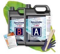 Resin Pro EPOXYTABLE 5 RÉSINE ÉPOXY Pour Création de Table Rivière, Coulage 5cm, Stratification, Bricolage, et Autres Créations Artistiques et Artisanales (3,1 Kg)