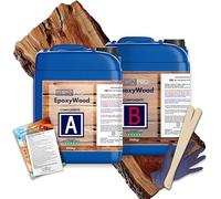 Resin Pro EPOXYWOOD 7,5 KG Résine époxy pour bois - Résine pour revêtement protecteur, restauration, renfort pour bois, fibre de verre et métal