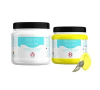 Resin Pro I-GUM 500GR Caoutchouc silicone en pâte, non toxique, bi-composant (1:1), Jaune- Pour Moulage d’objets et créations artistiques.