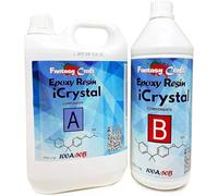 Resin Pro Icrystal Résine èpoxy - 3 Kg Resine Ultra Transparent - Pour la création de bijoux, River Table, créations artistiques, modélisme, Sans BPA - Assistance technique en Français