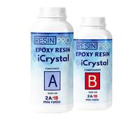 Resin Pro Icrystal Résine èpoxy - 7,5 Kg Resine Ultra Transparent - Pour la création de bijoux, River Table, créations artistiques, modélisme, Sans BPA - Assistance technique en Français