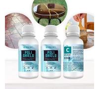 Resin Pro Kit Complet Vernis Polyuréthane Bi-composant Anti-Rayures Poli-Shield avec Diluant, Kit Idéal pour Polir et Protéger Vos Surfaces en Résine, Application Facile et Sûre (100 Brillant 610 gr)