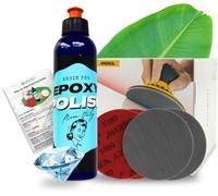 Resin Pro Kit de Polissage des Résines Pâte à polir Epoxy Polish, disques abrasifs, feuilles abrasives, papiers abrasifs, produits de polissage spécifiques au secteur Plastiques et Résines