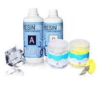 Resin Pro OFFRE SPE'CIALE! RESINE EPOXY TRANSPARENTE - GR 800 + CAOUTCHOUC DE SILICONE EN PÂTE "I-GUM" GR 500