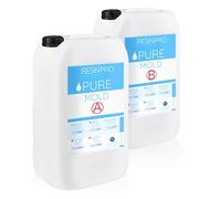 Resin pro Pure Mold: Caoutchouc de Silicone Liquide Translucide Et Rapide (5Kg) pour La Création de Moules Pour Résines Époxy, Polyuréthane, Cire, Savon Gypse Ciment - Dureté 13 Shores