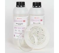 Resin Pro® Pure Mold - Caoutchouc Silicone Liquide 1 Kg Translucide 1:1 Rapide - Création de Moulages en Résine Époxy, Polyuréthane, Cire, Savon, Plâtre - Dureté 10 Shore A - 100% Fabriqué en Italie