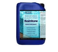 Resin Pro - Résine méthacrylique mono composant ResinStone - Revêtement pour sols en béton imprimé, consolidant, imperméable, anti poussière, carrossable - 2 L 30m2