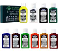 Resin Pro Set de 9 Pâtes Colorantes, Concentrées, Couleurs Intenses et Lumineuses pour Résines Époxy - DIY, Bijoux, Tableaux en Résine, Créations Artistiques (9x25 ml)