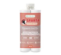 Resin Pro TITANFIX 400 ml - Mastic Polyaspartique pour Réparation des Fissures du Béton | Réparation Rapide et Durable, Haute Résistance Mécanique, Adhérence Renforcée | Cartouche Prête à l’Emploi