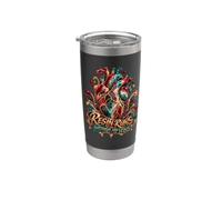 Resin Runs Chemise de menuisier d’art en résine époxy Gobelet isotherme en acier inoxydable double paroi