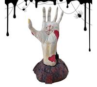 Resin Statue, Hand of Death Desk Sculpture, Halloween Resin Decoration, Creepy Desktop Stand Ornament, Figurine for Living Room, Bedroom, Bathroom, Garden, Entryway, NightstandResin Statue, Ha