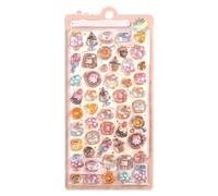 Resin Sticker - Cute Cartoon Decal With 3D Bubble Design, Reusable PVC And Resin Adhesive Sheet | Decorative Craft Sticker For Home, Planner And Water Bottle Usages