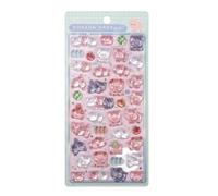Resin Stickers - Fun Animal Theme Resin Decals For Decoration | Self-Adhesive PVC With Glossy Epoxy Finish, Cute Cartoon Stickers, For Laptop, Bottle, Fridge, Planner, Notebook