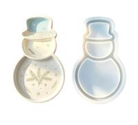 Resin Tray Mold Reusable Silicone Tree Mould DIY Craft Casting Dish Form | Divided Christmas Tree Shape Design Layout | Clay Plaster Soap Dish Candle Bowl Jewelry Case Desk Organizer Crafting Vessel
