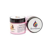 RESIN4DECOR 12 Set Couleurs Colorant de Résine époxy pigments poudre de mica Naturel (12x10g) pour savon bombe de bain slime cosmetiques peinture (Barbie Pink)