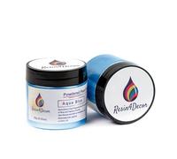 RESIN4DECOR Aqua Blue Pigment métallique à Base de Poudre de mica nacrée pour Les projets en résine époxy, Les Bijoux, projets artisanaux, Tables, Tableaux, Plateaux, Toiles, peintures époxy, 25g