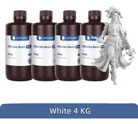 Résine 3D Anycubic, disponible en plusieurs couleurs, haute précision pour l'impression LCD, White-4kg