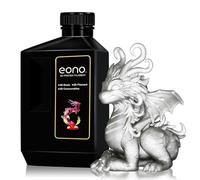 Résine 3D Eono argentée brillante métallisée pour imprimante 3D, 405 nm, durcissement UV rapide, résine d'impression 3D, avec effet métallique magique, pour imprimante 3D LCD DLP, argent métallique