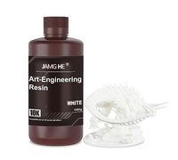Résine ABS améliorée, 10 K Art-Engineering Toughness Non-Brittle New 3D Printer ABS-Like Resin for UV-Curing Photopolymère Rapid High Precision Low Odor LCD DLP SLA 405nm Resin (White)