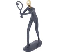 Résine Art Sports Man Figure Vivid Realistic Joueur de tennis Figure sculpture Accueil Décoration pour salon bureau