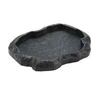 Résine bol de chargeur de plat de nourriture et d'eau de roche de reptile pour le lézard de tortue(01-绿)