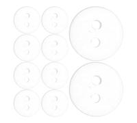 Résine Boutons à 2 Trous Transparents Ronds 500 Pièces 10mm | Couture et Bricolage, Finition Polie, Haute Transparence, Usage Polyvalent, Réparation de Vêtements et Déco