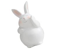 Résine colorée de Pâques Bunnies Statue lapin étreinte Figurines de carottes pour améliorer le salon ou le bureau Environnements Résines Art à collectionner